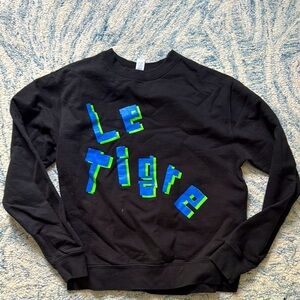 Le Tigre graphic sweatshirt small